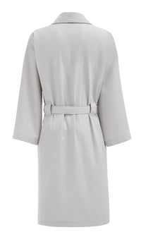 Pique Waffle Bathrobe, Grey
