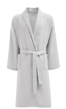 Pique Waffle Bathrobe, Grey