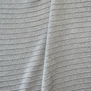 Rib Knit Throw Blanket, Grey Heather