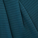Rib Knit Throw Blanket, Peakcock