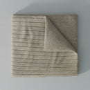 Rib Knit Throw Blanket, Tan Heather