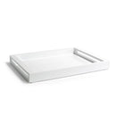 Composite 16” x 12” x 1.5” Coffee Tray with Handles White