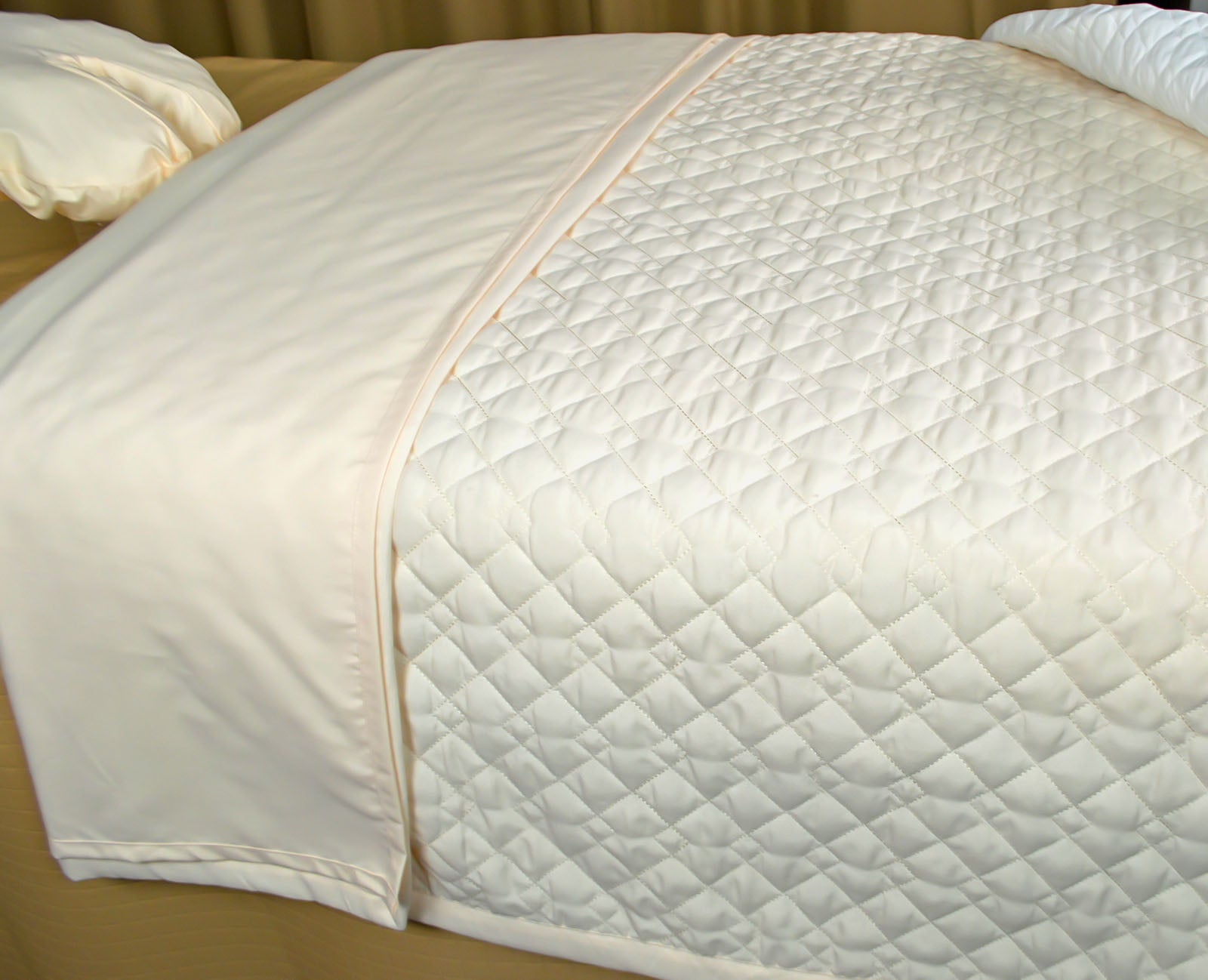 Spa Quilted Blanket 60" x 90", White