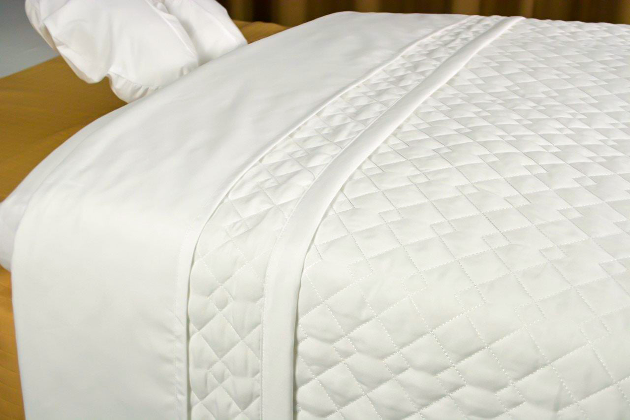 Spa Quilted Blanket 60" x 90", White