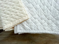 Spa Quilted Blanket 60" x 90", White