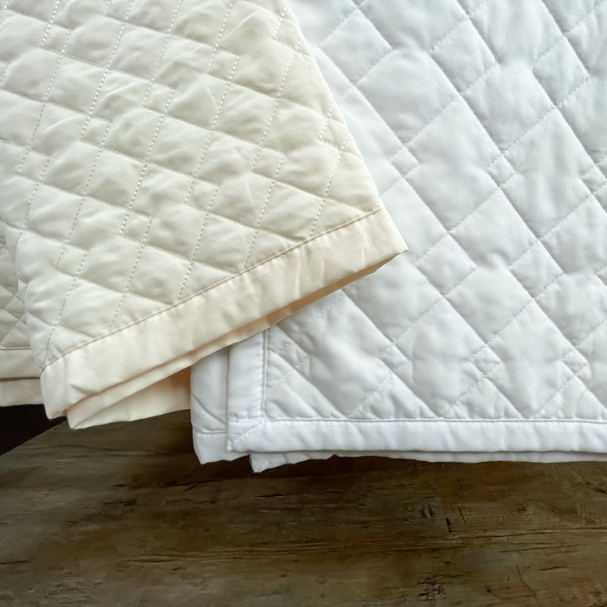 Spa Quilted Blanket 60" x 90", White