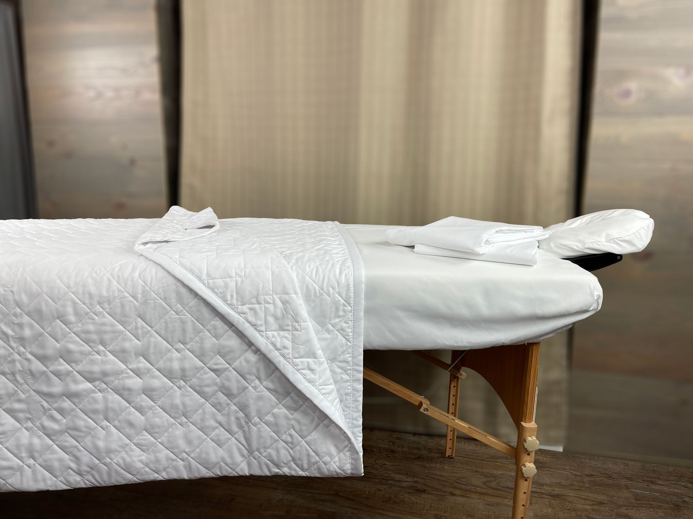 Spa Quilted Blanket 60" x 90", White