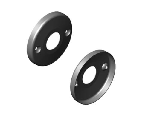 Exposed Flanges For All Straight Satin Stainless Steel Rods