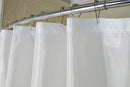 Dobbie Sparkle Shower Curtain 100% Polyester, White 72”W x 72”L
