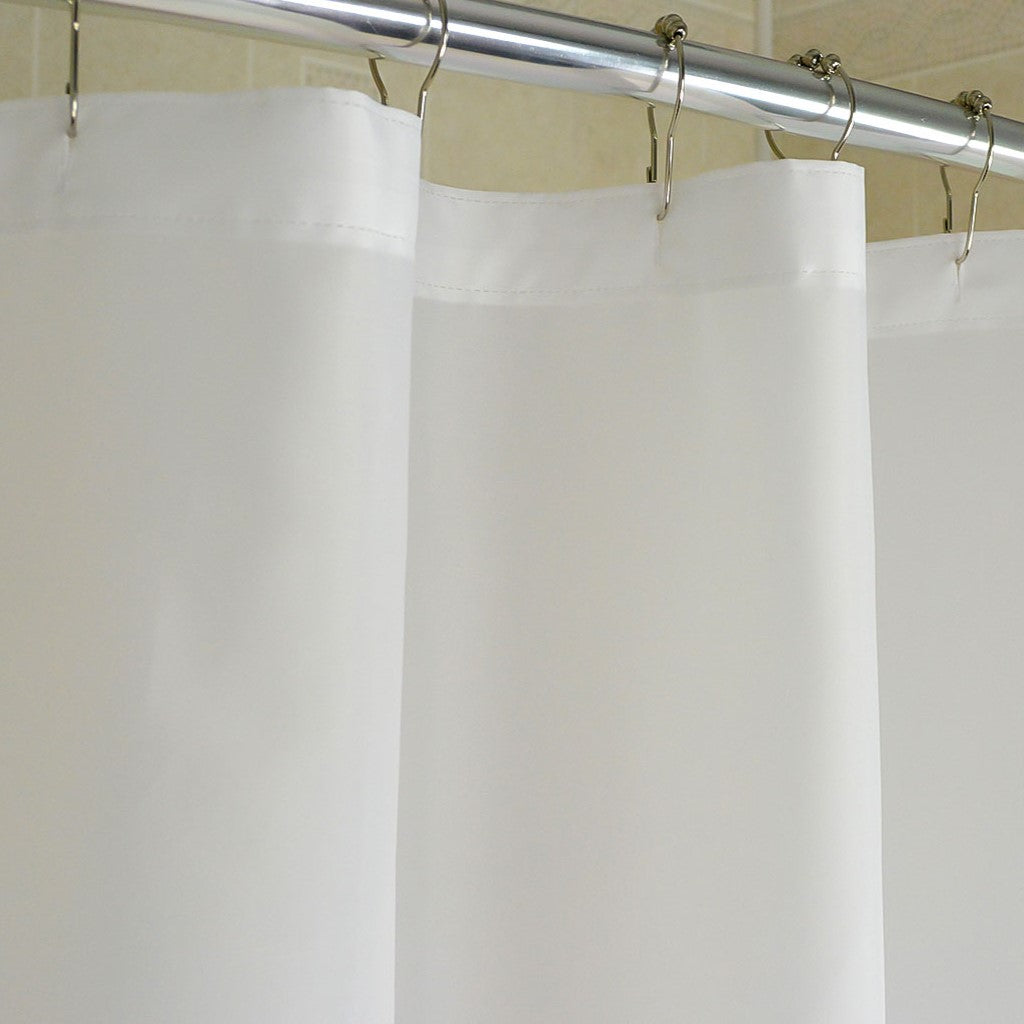 Nylon 72"x72" Standard Shower Curtain, White