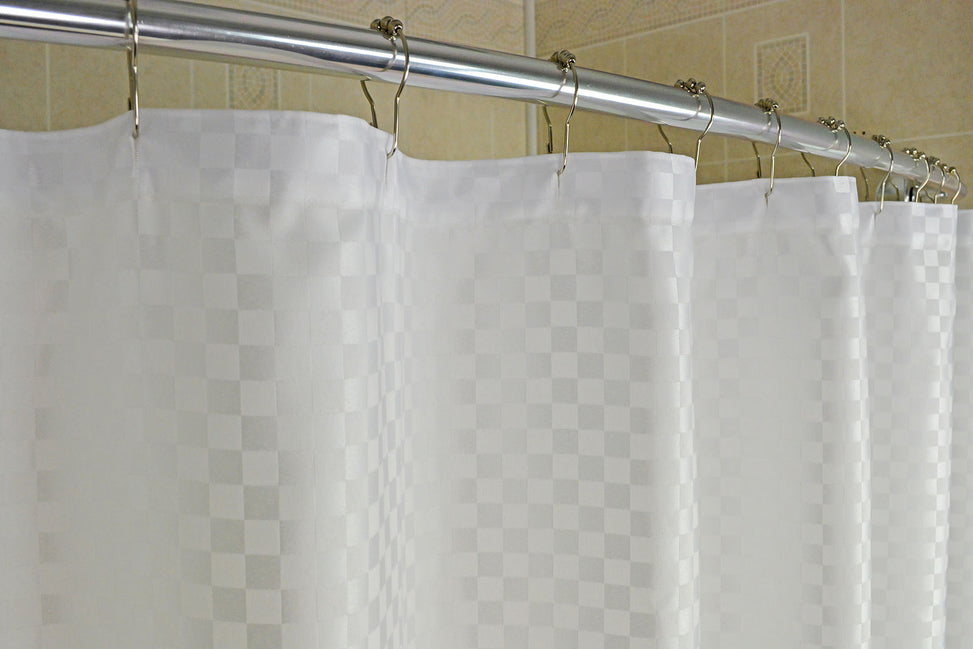 Satin Box Standard Shower Curtain 72"x72" 100% Polyester, White