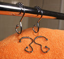 Chrome Plated Steel Open End Snap Fit with 5 ball roller hooks