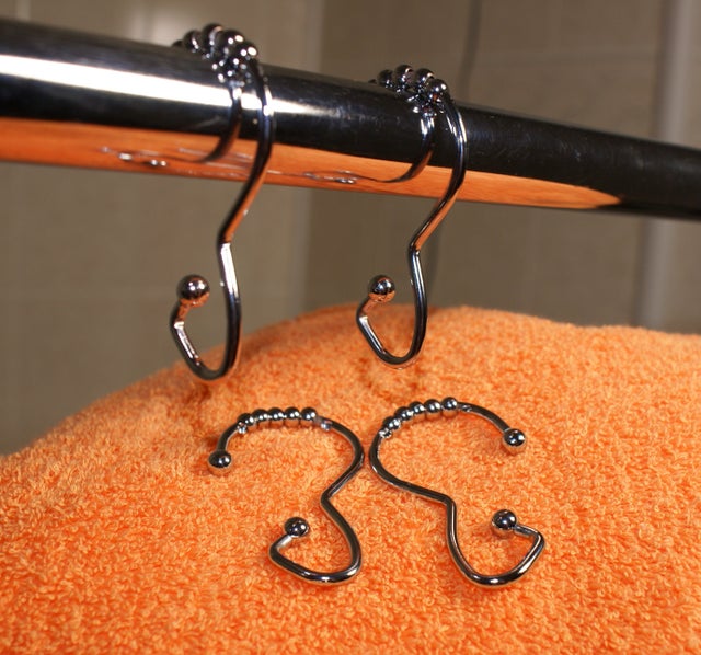 Chrome Plated Steel Open End Snap Fit with 5 ball roller hooks