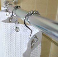 Chrome Plated Steel Open End Snap Fit with 5 ball roller hooks