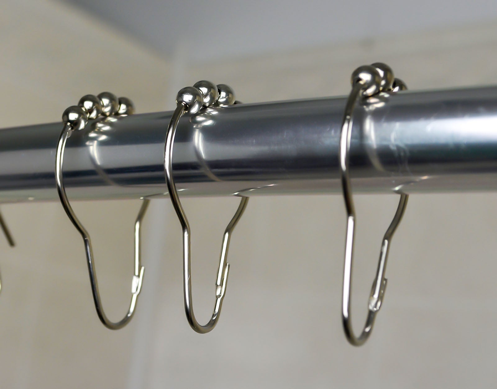 Stainless Steel Four ABS Roller Pin Nickel Plated Hooks