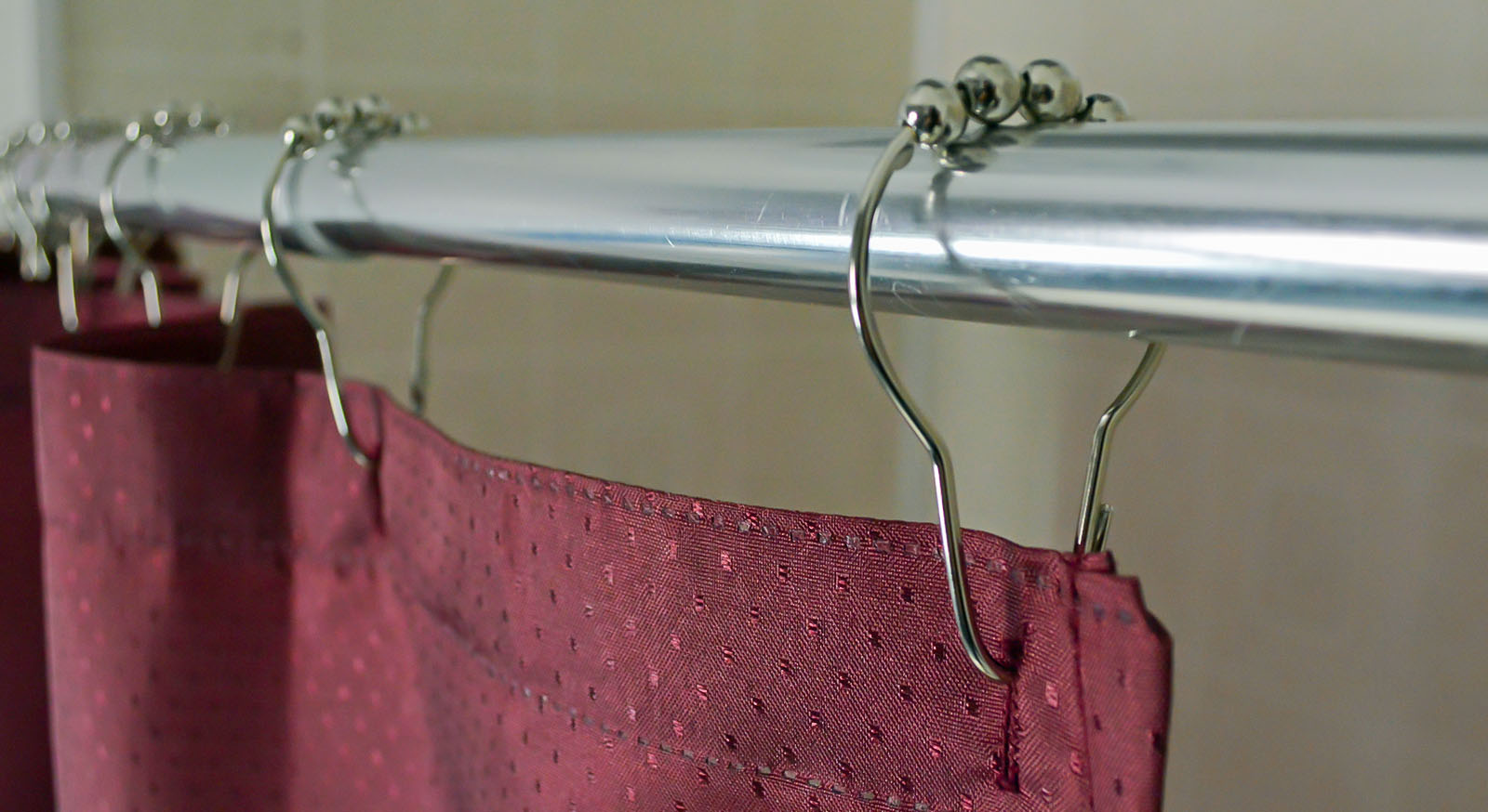 Stainless Steel Four ABS Roller Pin Nickel Plated Hooks