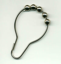 Stainless Steel Five ABS Roller Pin Nickel Plated Hooks