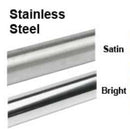 Satin Stainless Steel Rod, Multiple Sizes Available