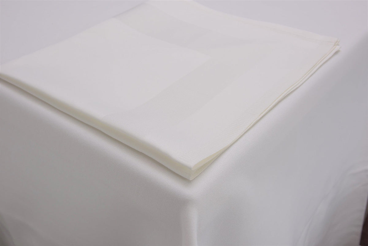 Satin Band Tablecloth 100% ELS Cotton Hemmed