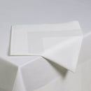 Cross Stitch Crossbordered Napkin, Premium Blend Woven Pattern Stitched Hems 22"x22" 60% ELS Cotton, 40% Polyester White