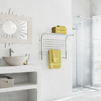 Jeeves Heated Towel Rack, Curved Shelf