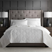 SmartDown® (Poly/Down blend) Double Diamond Blanket, Cotton/poly blend cover