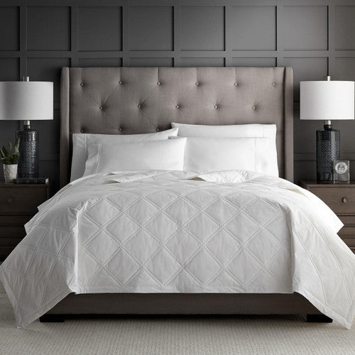 SmartDown® (Poly/Down blend) Double Diamond Blanket, Cotton/poly blend cover