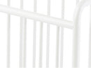 StowAway EasyRoll Folding Steel Crib with Foam Mattress – White