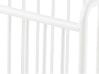 StowAway EasyRoll Folding Steel Crib with Foam Mattress – White