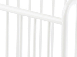 StowAway EasyRoll Folding Steel Crib with Foam Mattress – White