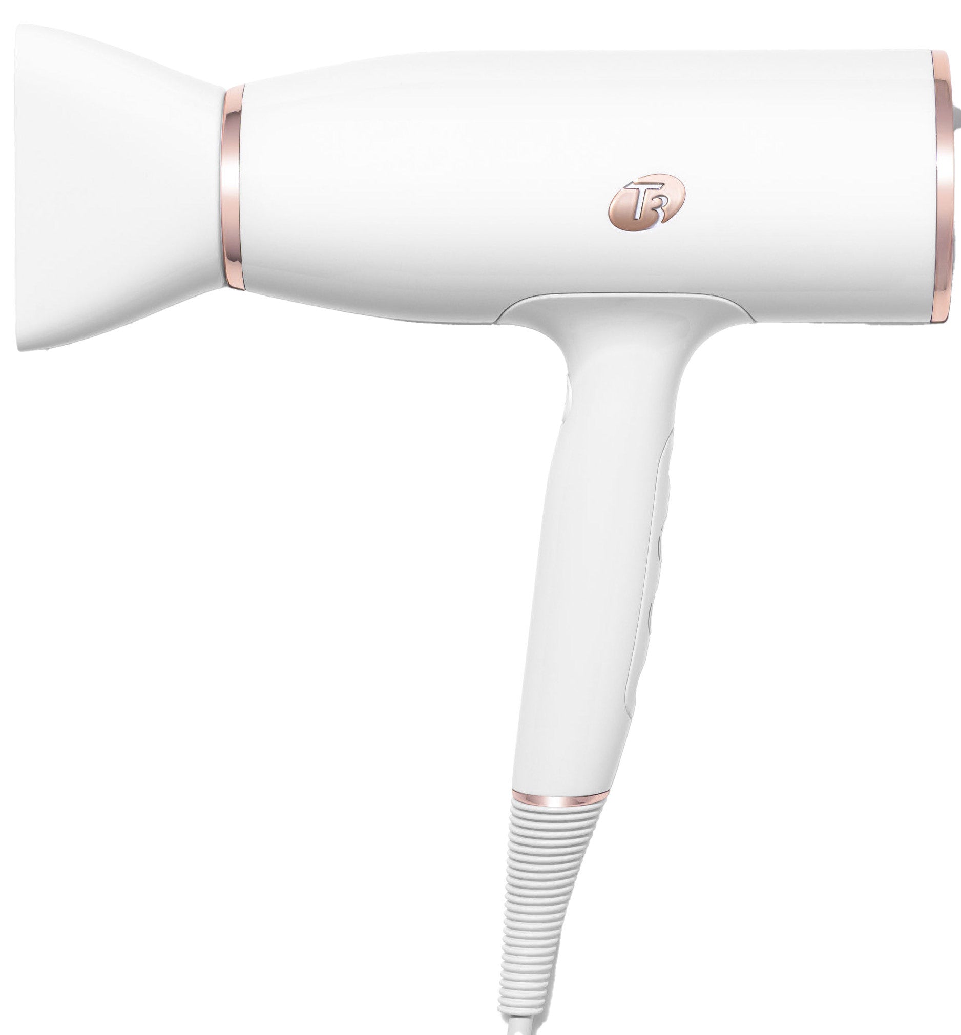 T3 AireLuxe Professional Luxury Hair Dryer, 1875 Watt, RapidAire IQ Technology White & Rose Gold