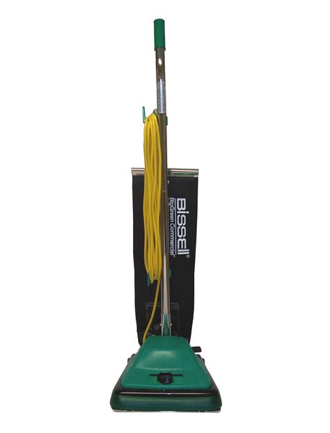 12" Commercial Upright Vacuum, 5 Amp Motor, Straight Handle, 30’ Power Cord, Plastic Hood, Twill Shake Out Bag