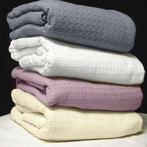 Santa Clara 100% Cotton Blanket, Honeycomb, Heavy Weight