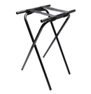 31" Metal Tray Stand, Black Powdercoat