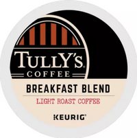 Tully's® Coffee Breakfast Blend Light Roast Kosher Caffeinated K-Cups