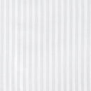 Vertical Stripe White Shower Curtain Waterproof 72x72 With Grommets